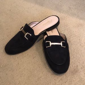 black buckle slip ons♥️